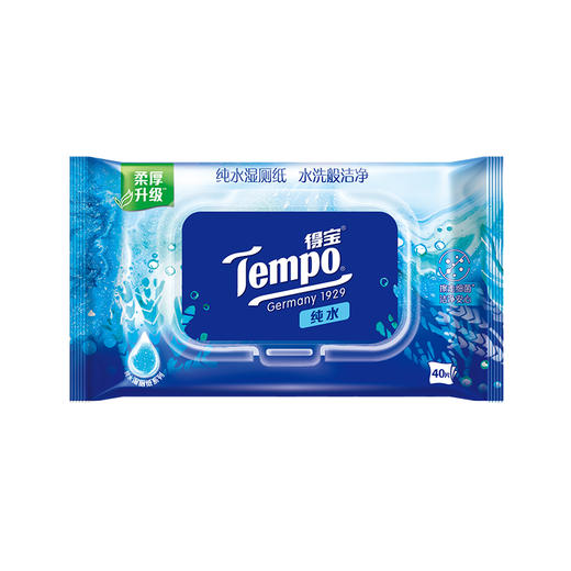 f『得宝Tempo』 纯水湿厕纸40片/包x4包  净享清爽洁净 商品图6