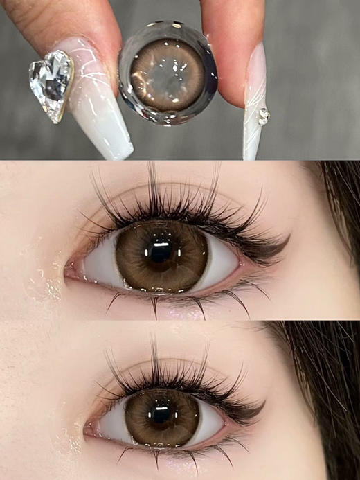 『月抛大直径』Kaylens-黄卷卷-14.5mm【月抛 0-800度 无525/575】 商品图1