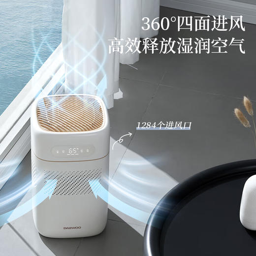 大宇（DAEWOO）无雾加湿器纯净型空气净化加湿器家用低噪客厅卧室孕妇婴儿大升数大加湿量 PH02 商品图1