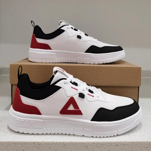 匹克板鞋男鞋低帮运动鞋2023秋新款滑板鞋经典小白鞋潮鞋E233507B 商品图3