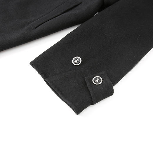 EITIE爱特爱冬季新款大方纯色百搭显瘦100%绵羊毛毛呢大衣外套7614002 商品图4