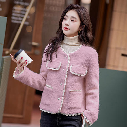 时尚小香风，高颜值90羽绒服短外套HR-BLKE8802 商品图5