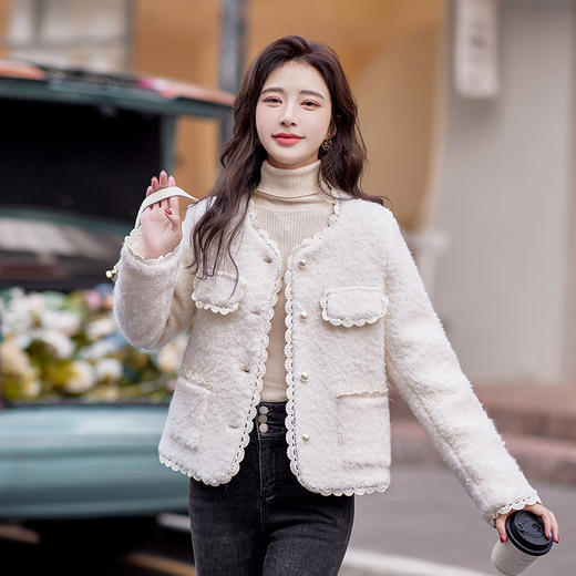 时尚小香风，高颜值90羽绒服短外套HR-BLKE8802 商品图6