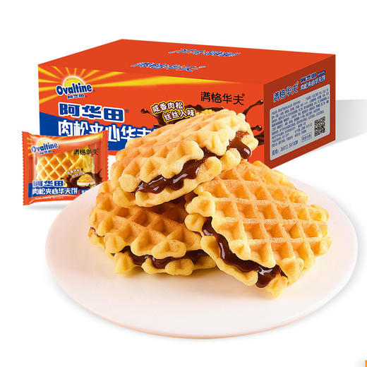 满格华夫阿华田肉松夹心华夫饼340g 商品图0