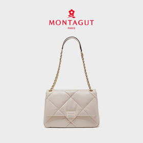 【高级羊皮系列】梦特娇新款时髦通勤大菱格单肩包