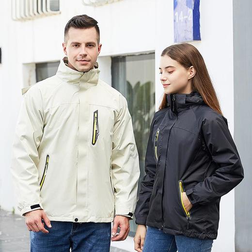 冬季户外防水冲锋衣男女款可拆卸两件套三合一防风防寒登山服外套 商品图3