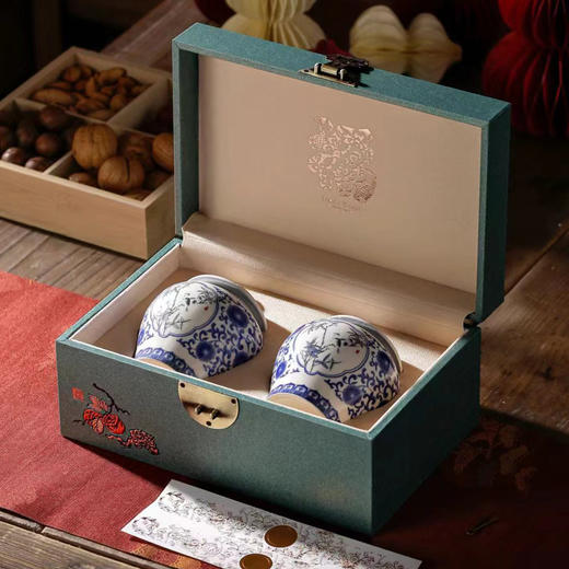 福乐安康【小双瓷罐·兰】58元/套，一件14套/约装三两到半斤 商品图2