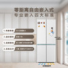 白巧系列-海尔501L零嵌全空间保鲜超薄冰箱四开门十字对开门零距离自由嵌入式风冷无霜家用大容量电冰箱 BCD-501WGHTD14W9U1 商品缩略图2