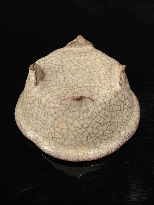 哥窑灰青釉海棠形四足炉，顺丰包邮 商品图5