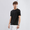 柒牌男士短袖T恤夏季新款时尚潮流字母提花黑色休闲圆领上衣	124T71730 商品缩略图1