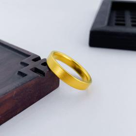 【限时克减150元】足金999.9 古法空心光圈戒指素圈戒指固口圈戒光面四方戒指(AIGFJZ00005)（预售产品下单后不退款不退货不换货不补差（预售产品下单后不退款不退货不换货不补差