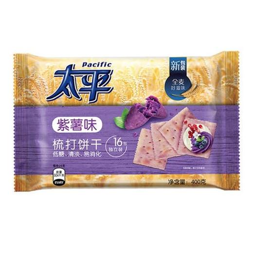 太平梳打饼干紫薯味400克 商品图0