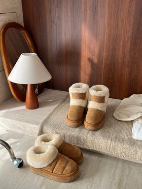 【女款】河南桑坡雪地靴 塔茨丽塔面包屑低帮/高帮 5cm厚底 35-40码