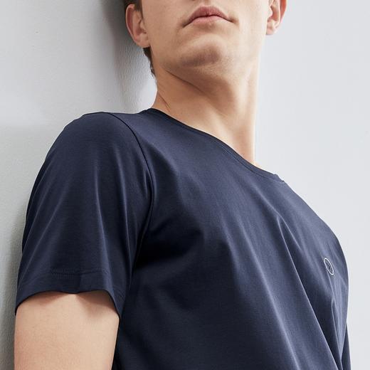 【莫代尔】柒牌男装短袖T恤男潮流休闲夏季薄款男士圆领上衣	124T71590 商品图2