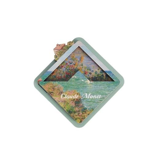 MFA波士顿美术博物馆莫奈系列 印象派昂蒂布下午的景色木质旋转冰箱贴 商品图4