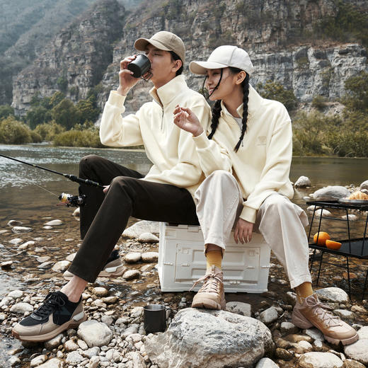 【奥粒绒】柒牌半开襟卫衣男士秋冬厚款时尚休闲百搭立领长袖上衣	125W70340 商品图3