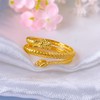 足金999 (足金999字印)5G黄金开口龙年生肖三圈盘龙女戒(5GJZ00679)（预售产品下单后不退款不退货不换货不补差价） 商品缩略图0
