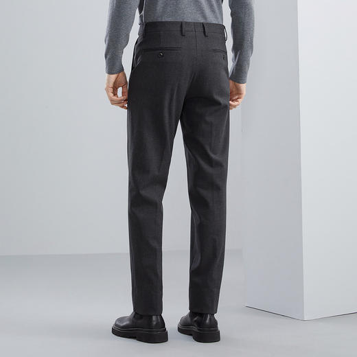 【加绒】柒牌男士西裤冬季新款商务正装直筒裤保暖西装长裤子	125H70200 商品图2