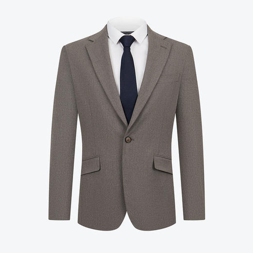 柒牌西装男套装秋冬新款磨毛提花复古英伦风商务绅士西服外套	125C70260 商品图4