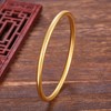 【限时克减150元】足金999.9  【磨砂半空心】古法传承面宽约3.4-3.6mm古法素圈古法光圈固口古法手镯(GFSZW00014-04)（预售产品下单后不退款不退货不换货不补差价） 商品缩略图1