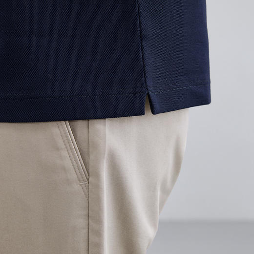 【冰氧吧】柒牌polo衫男短袖夏季薄款时尚休闲凉感透气翻领T恤衫	124T73260 商品图3