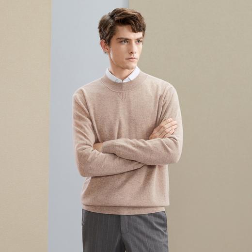 【山羊绒】柒牌半高领羊毛衫男秋冬新款休闲百搭男士保暖上衣	125Y70480 商品图1
