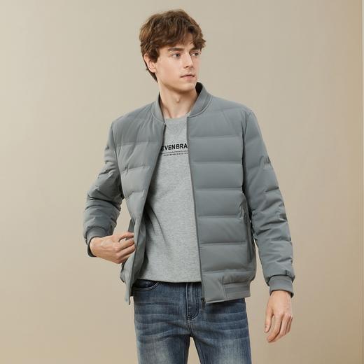 【三防鹅绒】柒牌冬季羽绒服男新款时尚休闲棒球领保暖厚外套	125E70650 商品图1