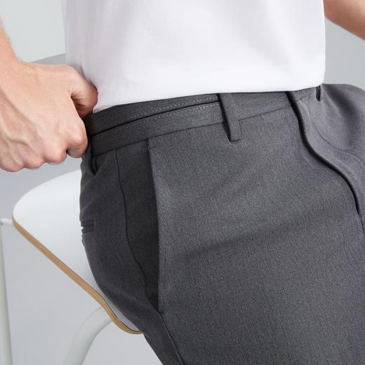 柒牌休闲长裤男秋冬新款商务通勤含羊毛保暖男士合体直筒裤子	125H71400 商品图2