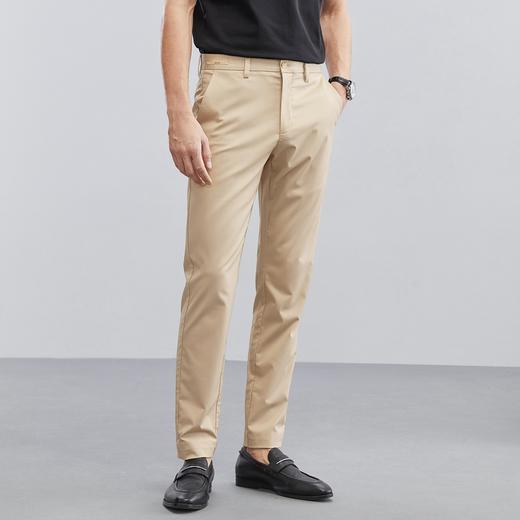 【含竹纤维】柒牌休闲长裤男春夏新款微弹凉感百搭直筒男裤子	124H71400 商品图1