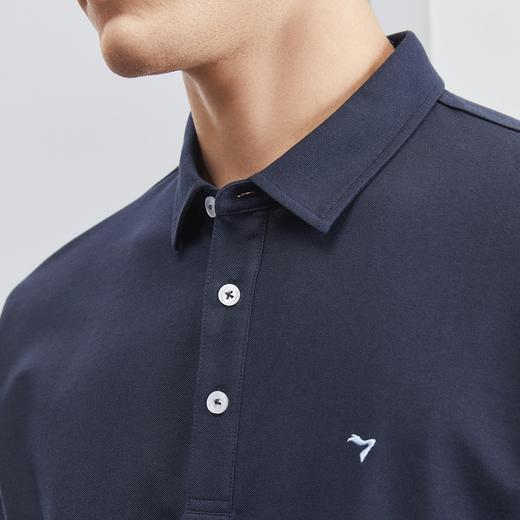 【3A抗菌/2A防螨】柒牌polo衫男短袖夏季薄款休闲商务多色翻领T恤	126T70050 商品图2