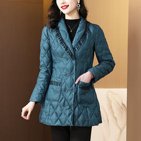 秋冬新款衬衫轻薄中长款棉服女冬装女保暖小款冬季外套KQL-422H2269