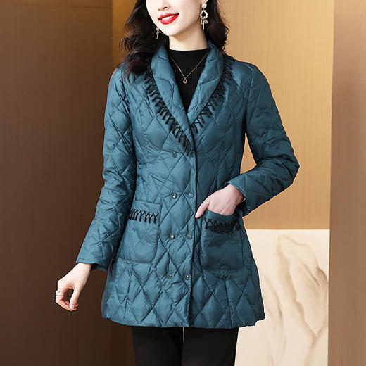 秋冬新款衬衫轻薄中长款棉服女冬装女保暖小款冬季外套KQL-422H2269 商品图0