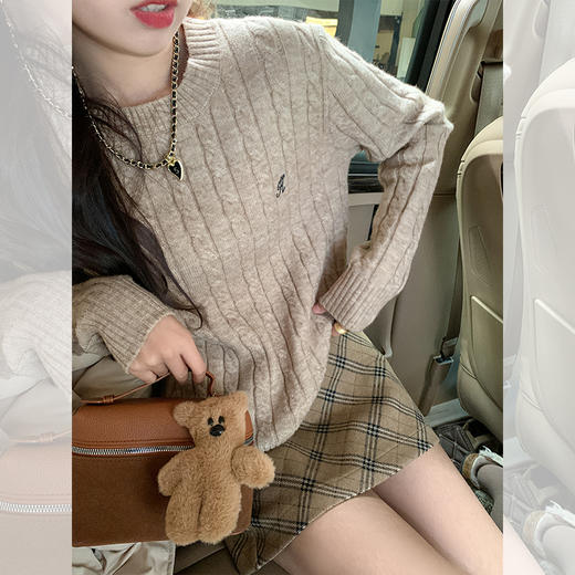 <曾小咸推荐>  卡其色毛衣 商品图0