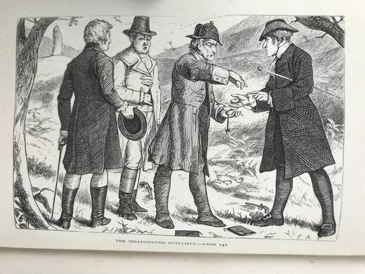 1871年 司各特《圣罗南之泉》 卷首配版画插图 真皮精装32开 商品图2