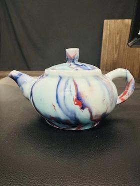 雨花彩茶壶