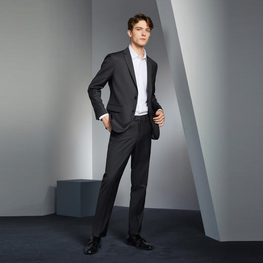 【含羊毛】柒牌男士西裤秋冬新款商务休闲顺滑垂感直筒长裤子	126H70100 商品图3