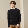 【含羊绒】柒牌毛衫男秋冬新款时尚休闲百搭长袖圆领保暖毛衣	125Y70440 商品缩略图1