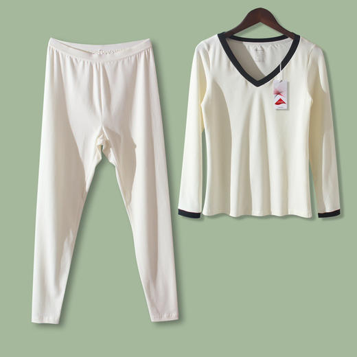 【必败榜】好多年前的设计师独立研发产品 水柔棉女式内衣 咱们卖了好多年了 体验过才知道这款秋衣的舒适 商品图1