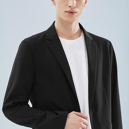 【特价】【含桑蚕丝】柒牌男士休闲西装时尚潮流韩版帅气修身单西针织外套	124C70230 商品图2