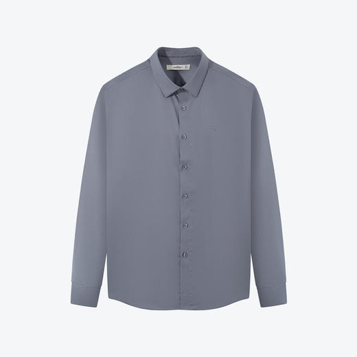 【液氨免烫】柒牌纯棉长袖衬衫男秋冬新款商务休闲易打理衬衣	125A70410 商品图4