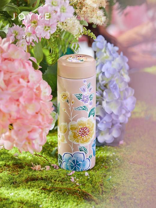 保温杯JOYYE陶花缘保温杯5.8*5.8*17.5CM(200ML) 商品图6