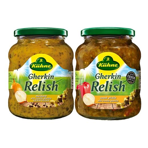 【中欧班列精选2瓶】德国冠利酸甜/芥末青瓜汉堡酱 原装进口0脂肪三明治酸黄瓜青瓜酱料 350g/罐 商品图10