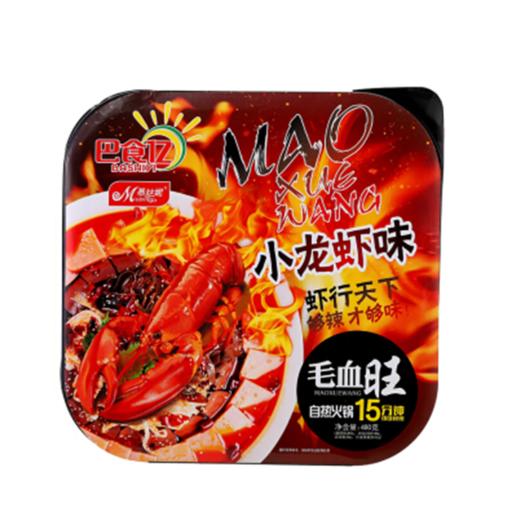 巴食亿自热火锅毛血旺小龙虾味480g 商品图0