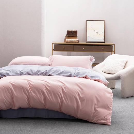 【自营】 水星家纺 磨毛纯色四件套 华尔斯特 200*230cm 商品图1
