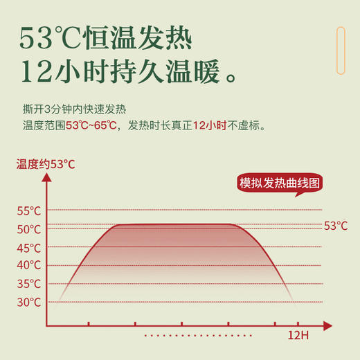 「10片装！植物草本萃取」天虹新款生姜暖宝宝贴 居家日用暖身贴发热益母草发热贴暖贴 商品图2