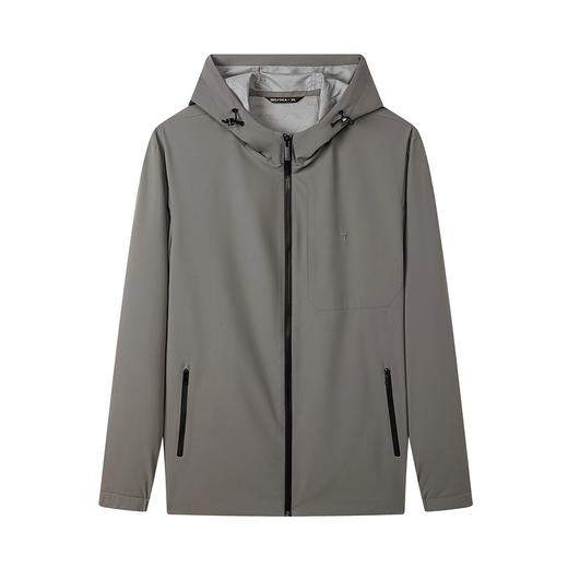 【特价】柒牌男装连帽夹克衫春秋新款时尚潮流印花中青年男士茄克外套	124K70020 商品图4