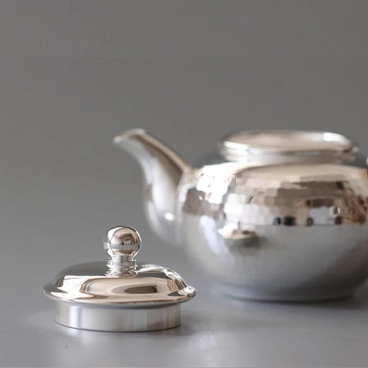 银本铺-亮银乌龙壶S口（100ML） 日本原装进口银本铺乌龙小茶壶 铜镀银壶功夫茶具 商品图1