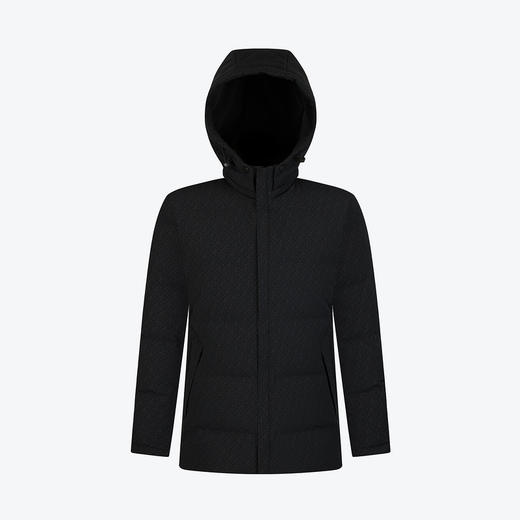 【90白鸭绒】柒牌可拆卸连帽羽绒服男冬季新款字母印花保暖厚外套	125E70350 商品图4