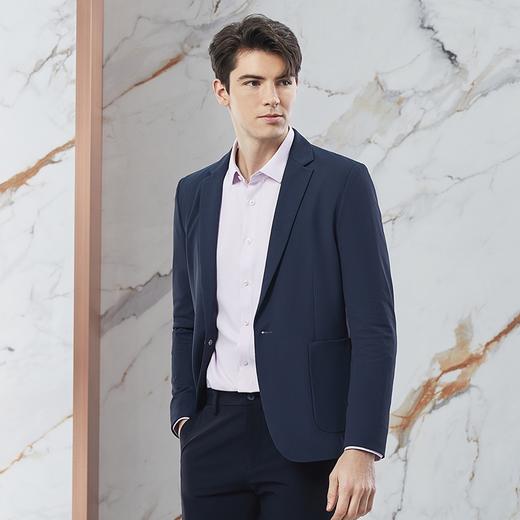 【高弹】柒牌男装西装男2024春季新款平驳领商务休闲男士单西外套	126C70390 商品图1