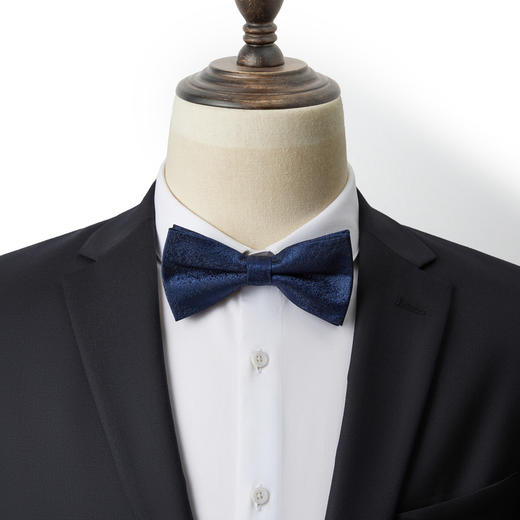 【特价】柒牌男士纯色新郎结婚领结伴郎婚礼蝴蝶结西装衬衫领男式礼服配饰	125F70460 商品图1